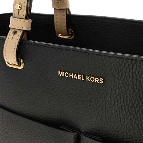 michael kors leather black purse|black michael kors purse crossbody.